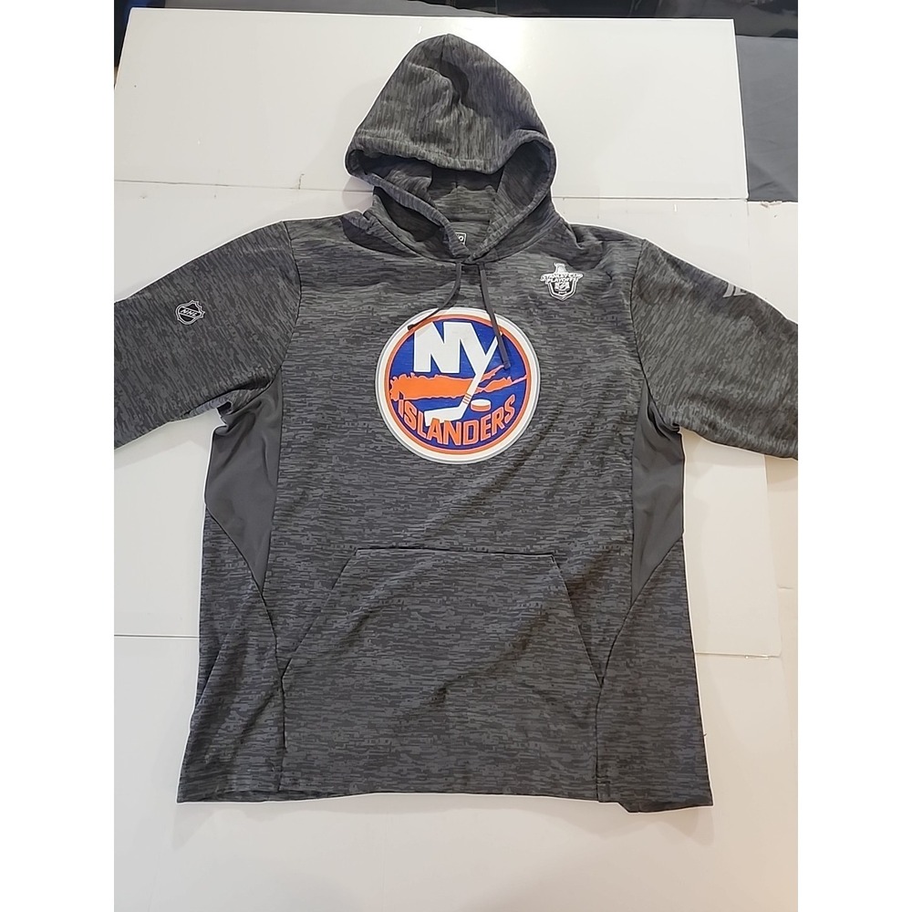 New York Islanders 2019 Stanley Cup Playoffs Fanatics Hoodie Gray Mens Large